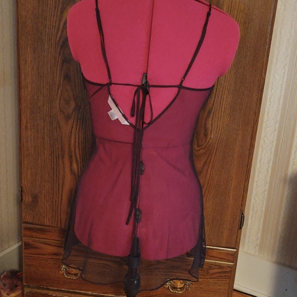 Victoria's Secret Black Mesh Sequin Embellished Set S - Picture 3 of 13